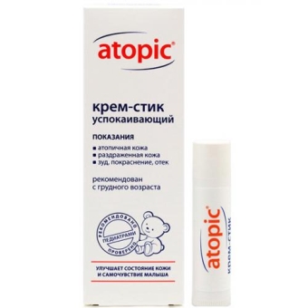 Крем-стик успокаивающий Atopic для лица и тела детей с атопическим дерматитом, АВАНТА-СУВЕНИР, 4.9 мл