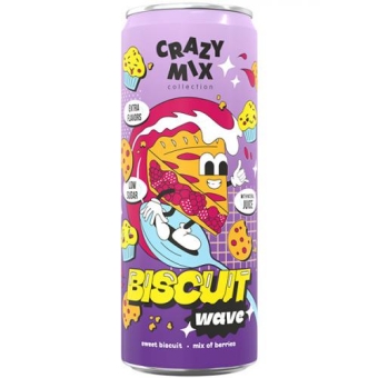 Напиток сильногазированный Crazy Mix Biscuit Wave, ЮБК, 0.33 л