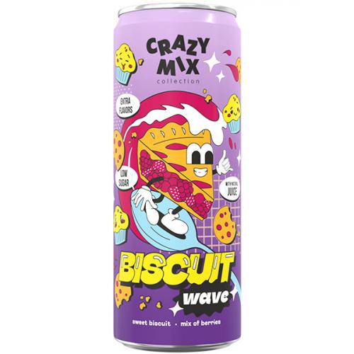 Напиток сильногазированный Crazy Mix Biscuit Wave, ЮБК, 0.33 л