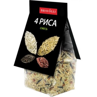 Смесь Bravolli 4 риса, Ярмарка, 350 г