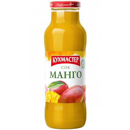 Сок Кухмастер манго с мякотью, Кухмастер, 0.68 л