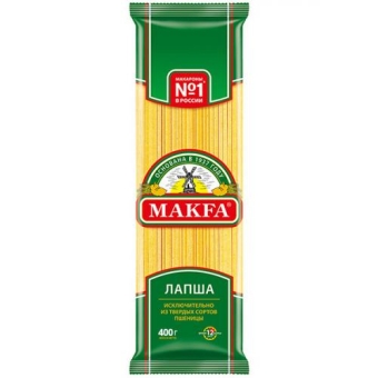 Макаронные изделия Makfa лапша длинная, Макфа, 400 г