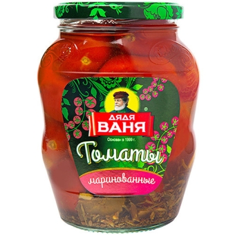 Томаты маринованные Дядя Ваня красные-бурые, Дядя Ваня Трейдинг, 680 г
