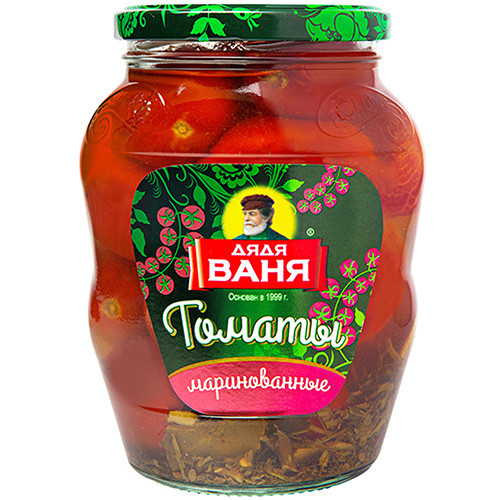 Томаты маринованные Дядя Ваня красные-бурые, Дядя Ваня Трейдинг, 680 г