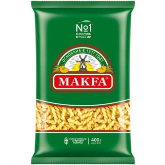 Макаронные изделия Makfa косички, Макфа, 400 г