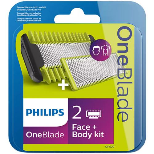 Лезвия сменные Philips QP620/50 для бритвы OneBlade, Philips,