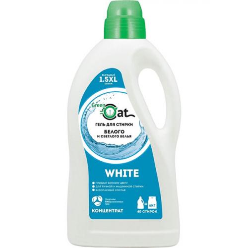 Гель Green Cat для стирки белого и светлого белья, Би энд Би, 1.5 л