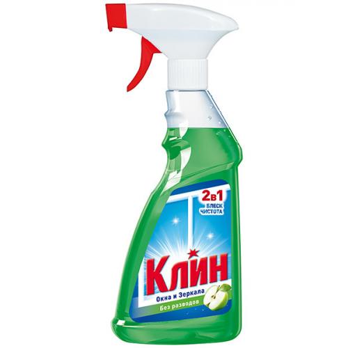 Средство Клин Яблоко для мытья окон и зеркал, ЛАБ Индастриз, 500 мл