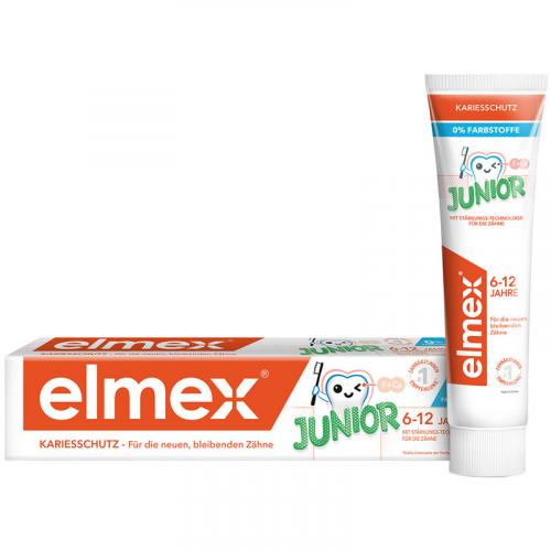 Паста зубная Elmex Junior Защита от кариеса для детей от 6 до 12 лет, Colgate-Palmolive, 75 мл