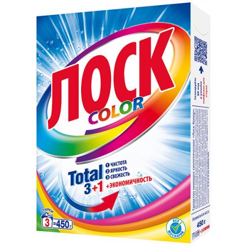 Порошок стиральный Лоск Color, ЛАБ Индастриз, 450 г