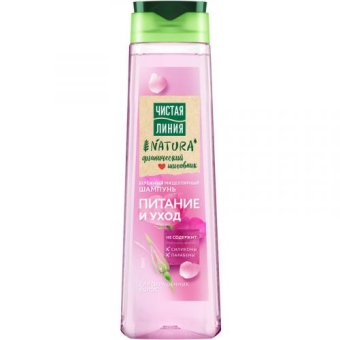 Шампунь мицеллярный Чистая линия Natura Питание и уход для окрашенных волос, Концерн Калина, 400 мл