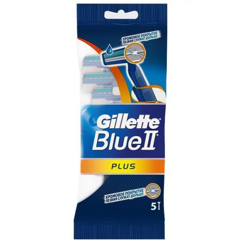 Станок бритвенный Gillette Blue II Plus одноразовый, Gillette, .