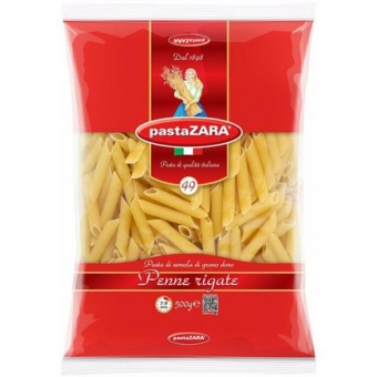 Макаронные изделия Pasta Zara 049 Перья рифленые, Инфолинк, 500 г