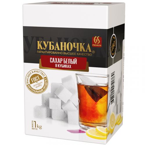 Сахар-рафинад Кубаночка белый, Кубаночка, 1 кг