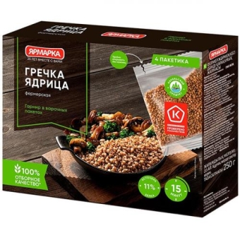 Гречка ядрица Ярмарка, Ярмарка, 250 г