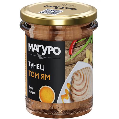 Тунец Магуро полосатый филе в соусе Том Ям, Дальпромрыба, 200 г