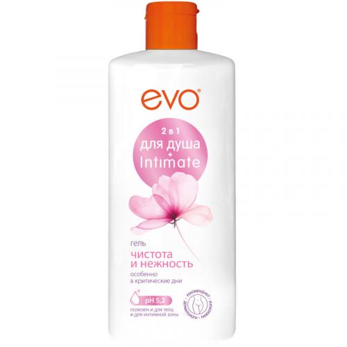 Гель Evo 2 в 1 Чистота и нежность для душа и интимной гигиены, Аванта-Сувенир, 400 мл