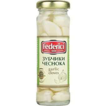 Зубчики чеснока Federici маринованные, Olive Line International S.L., 100 г