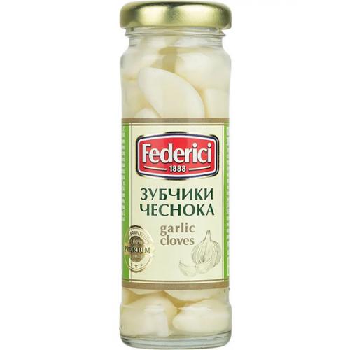 Зубчики чеснока Federici маринованные, Olive Line International S.L., 100 г