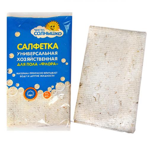 Салфетка для мытья пола Чисто-Солнышко Флора, ТЕКОС-ИНДУСТРИЯ,