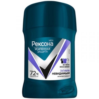 Антиперспирант-карандаш Рексона Men Ультраневидимый, Unilever HPC, 50 мл