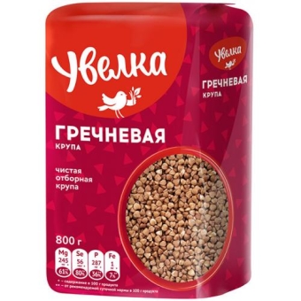 Крупа Увелка Гречка Экстра, Увелка, 800 г