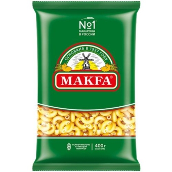 Макаронные изделия Makfa рожки гладкие, Макфа, 400 г