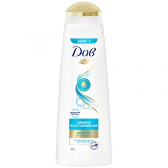 Шампунь Дав Объем и восстановление для тонких волос, Unilever HPC, 380 мл