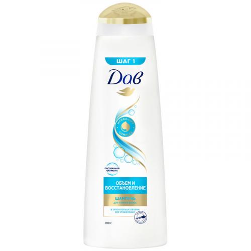 Шампунь Дав Объем и восстановление для тонких волос, Unilever HPC, 380 мл