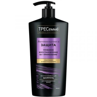 Шампунь Тресемме Восстановление и защита для поврежденных волос, Unilever HPC, 650 мл