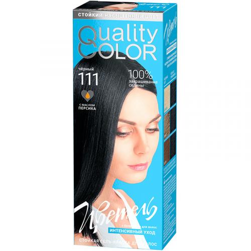 Гель-краска стойкая Цветель для волос, 111 черный, Эстель, 115 мл