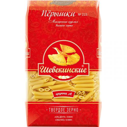 Макаронные изделия Шебекинские 223 Перышки рифленые, Инфолинк, 450 г