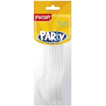 Ложки пластиковые Paclan Party Every Day белые, Paclan,