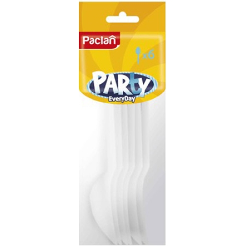 Ложки пластиковые Paclan Party Every Day белые, Paclan,