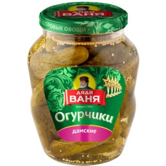 Огурцы Дядя Ваня дамские, Дядя Ваня Трейдинг, 680 г