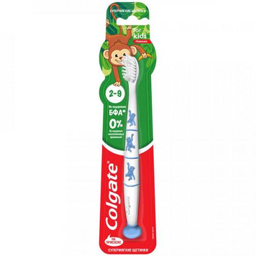Щетка зубная Colgate For Kids на присоске для детей 2-9 лет, ультрамягкая, Colgate-Palmolive,