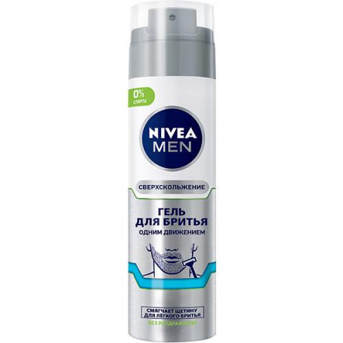 Гель для бритья Nivea Men Одним движением, Beiersdorf, 200 мл