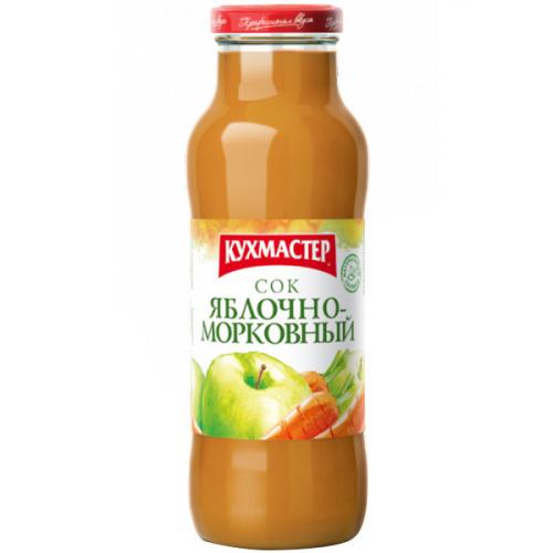Сок Кухмастер яблочно-морковный, Кухмастер, 0.68 л