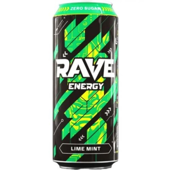 Напиток энергетический Rave Energy Lime Mint, ЮБК, 0.45 л