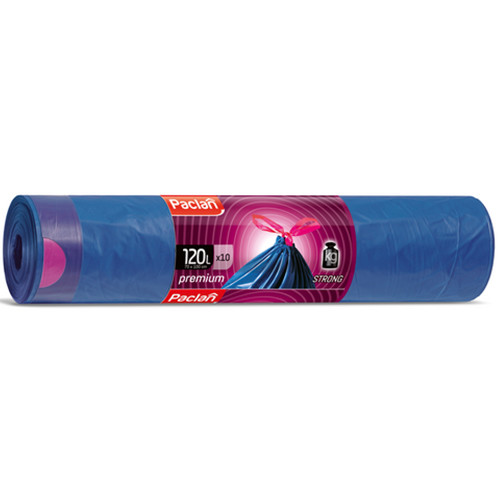Пакеты для мусора Paclan Premium с завязками, Paclan, 120 л
