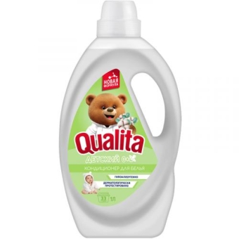 Кондиционер для белья Qualita Детский, Коттон Клаб, 1000 мл