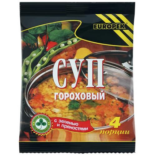 Суп быстрого приготовления Europek Гороховый, Europek, 90 г