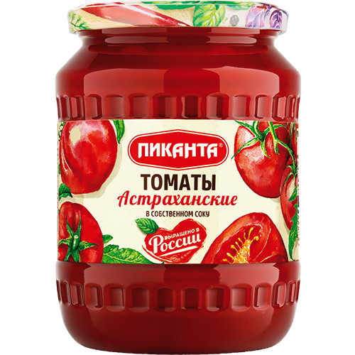 Томаты Пиканта Астраханские в собственном соку, Пиканта, 690 г