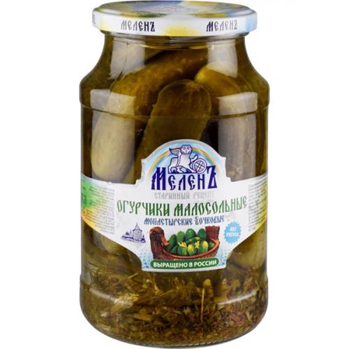 Огурчики малосольные Меленъ Монастырские бочковые, ЭКОПРОДУКТ, 900 г