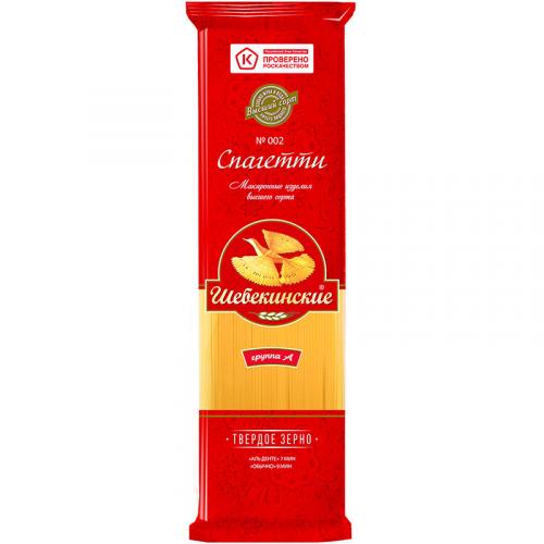 Макаронные изделия Шебекинские 002 Спагетти тонкие, Инфолинк, 450 г