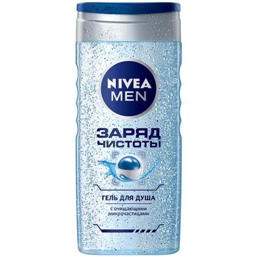 Гель для душа Nivea Men Заряд чистоты, Beiersdorf, 250 мл
