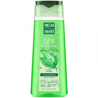 Шампунь укрепляющий Чистая линия Сила и густота для всех типов волос, Концерн Калина, 250 мл