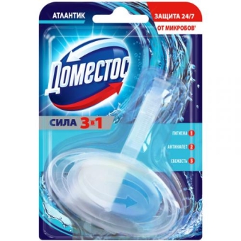 Блок Доместос Атлантик гигиенический для унитаза, UNILEVER HPC, 40 г