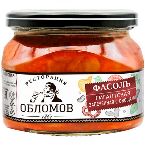 Фасоль гигантская Ресторация Обломов запеченная с овощами, ПИКАНТА, 350 г