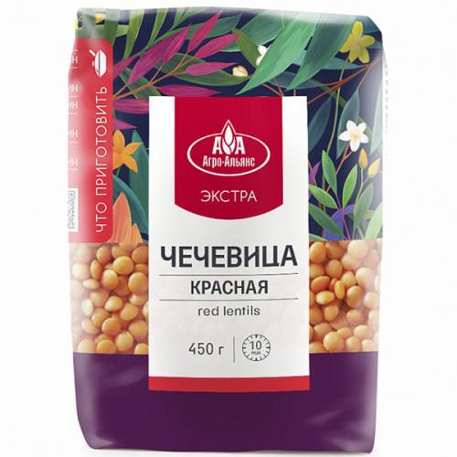 Чечевица Агро-Альянс Экстра красная, Агро-Альянс, 450 г
